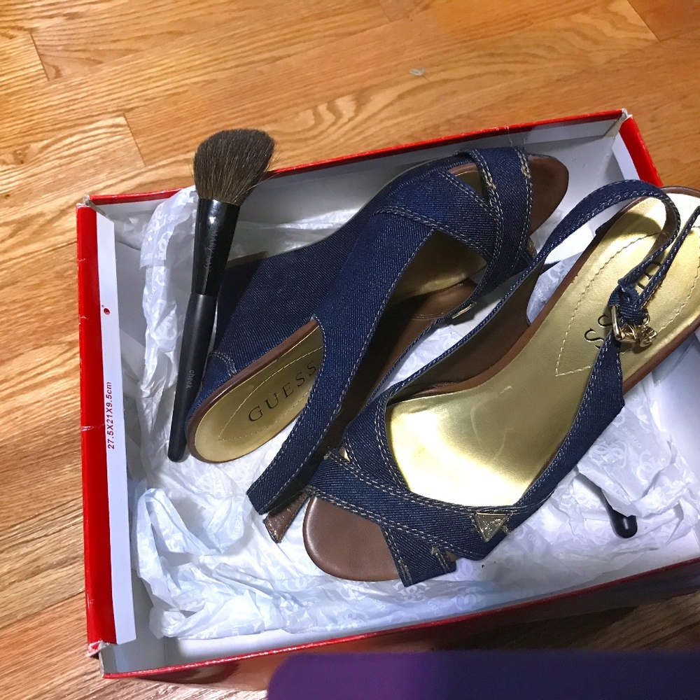 Guess wedge sandals, size 7